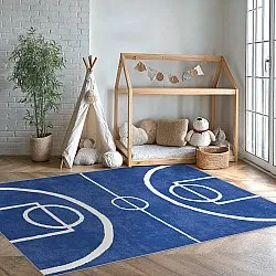Kindervloerkleed - Basket (blauw)