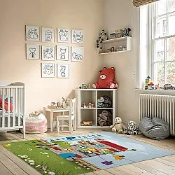 Kindervloerkleed - Funny house