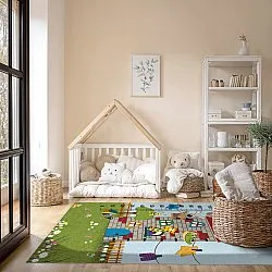 Kindervloerkleed - Funny house
