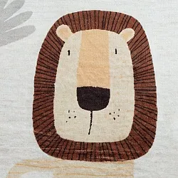 Kindervloerkleed - Lion Friends (beige)