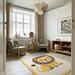 Kinderkleed - Lion Hand Tufted Wool Premium (beige/multi)