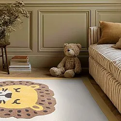 Kinderkleed - Lion Hand Tufted Wool Premium (beige/multi)