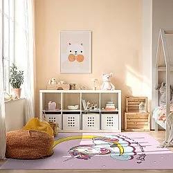 Kindervloerkleed - Magical Unicorn (roze)