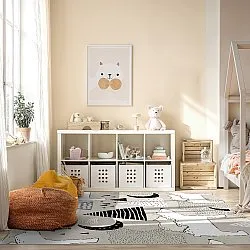 Kindervloerkleed - Piggyback Ride (grijs)