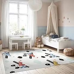 Kindervloerkleed - Plane Travel (multi)