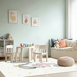 Kindervloerkleed - Princess (roze)