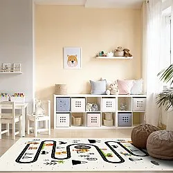 Kindervloerkleed - Safari road