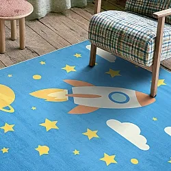 Kinderkleed - Space Rocket (blauw)