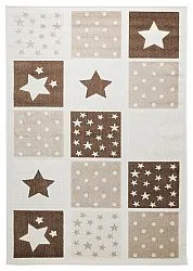 Kinderkleed - Star Grid (crème/bruin)