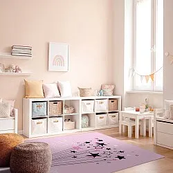 Kindervloerkleed - Starshine (roze)