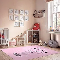 Kindervloerkleed - Starshine (roze)