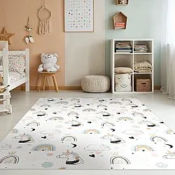 Kindervloerkleed - Unicorn Rainbow (roze)