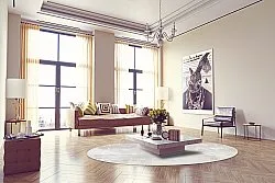 Rond vloerkleed - Rouen (beige)