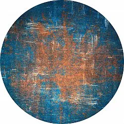 Rond vloerkleed - Tierzo (blå)