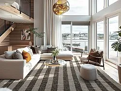 Vloerkleed Katoen - Hedda (zwart)