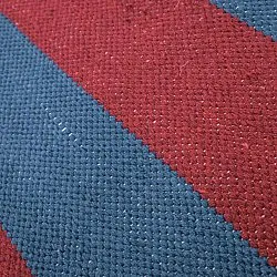 Vloerkleed Katoen - Nilo (rood/blauw)