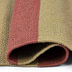 Vloerkleed Katoen - Nilo (mosterdgeel/terracotta)