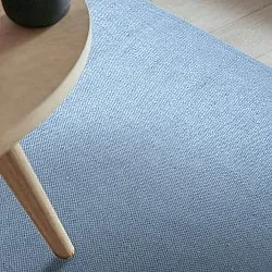 Vloerkleed Katoen - Rigolet (lichtblauw)