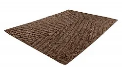 Hoogpolig vloerkleed - Kendra Natural Cotton Shaggy (bruin)