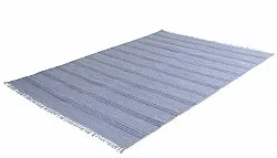 Vloerkleed Katoen - Lilje (blauw)