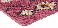 Hoogpolig vloerkleed - Nyle Natural Cotton Shaggy (roze/multi)