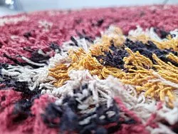 Hoogpolig vloerkleed - Nyle Natural Cotton Shaggy (roze/multi)