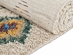 Hoogpolig vloerkleed - Siddel Natural Cotton Shaggy (beige/multi)