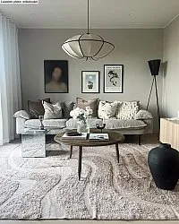 Hoogpolig vloerkleed - Bonnie Natural Cotton Shaggy (beige)