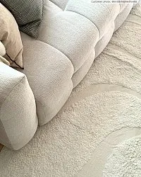 Hoogpolig vloerkleed - Bonnie Natural Cotton Shaggy (offwhite)