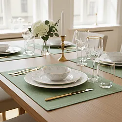 Placemat 2 stuks - Niva (lichtgroen)