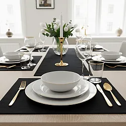 Placemat 2 stuks - Niva (zwart)