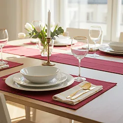 Placemat 2 stuks - Niva (bordeaux)