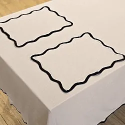Placemat 2 stuks - Yrsa (lichtbeige)