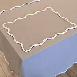 Placemat 2 stuks - Yrsa (donkerbeige)