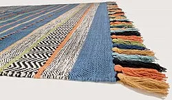 Vloerkleed Katoen - Bouira (blauw/multi)