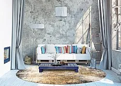 Rond vloerkleed - Florent (bruin)