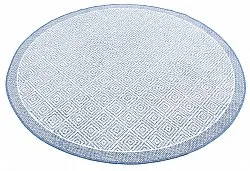 Rond vloerkleed - Monsaraz (blauw)