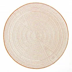 Rond vloerkleed - Ferragudo (oranje)
