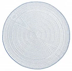 Rond vloerkleed - Ferragudo (blauw)