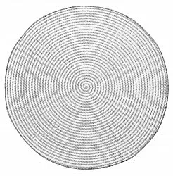 Rond vloerkleed - Ferragudo (grijs)