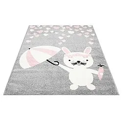 Kindervloerkleed - Bubble Rain (grijs)