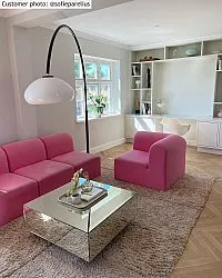 Hoogpolig vloerkleed - Cannes (beige)