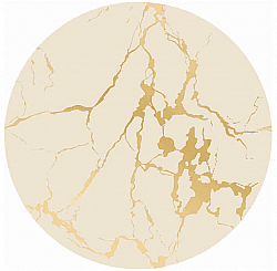 Rond vloerkleed - Cesina (beige/goud)