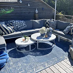 Vloerkleden voor binnen en buiten - Brussels Weave (blauw)