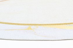 Rond vloerkleed - Cerasia (beige/wit/goud)