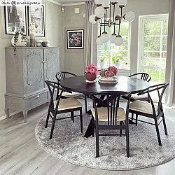 Ronde vloerkleden - Cosy (zilver)