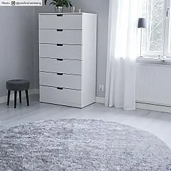 Ronde vloerkleden - Cosy (zilver)