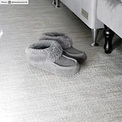 Wollen-vloerkleed - Dhurry (natuur)