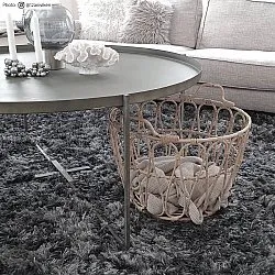 Hoogpolig vloerkleed - Janjira (grijs)