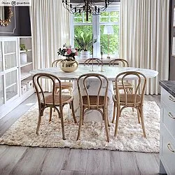 Hoogpolig vloerkleed - Janjira (offwhite)